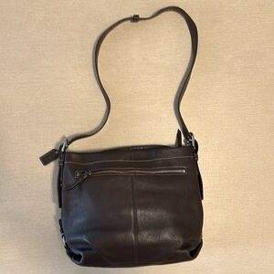 Coach messenger bag brown EUC